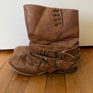Not Rated brand short brown ankle boot